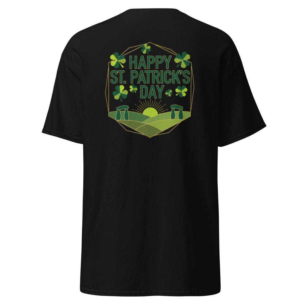 Happy St Patricks Day T unisex 100% cotton classic tee with taped neck and double seam hem