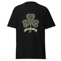 St Patricks Day T unisex 100% cotton tee green Celtic print taped neck double-stitched hem 170-180 g/m²
