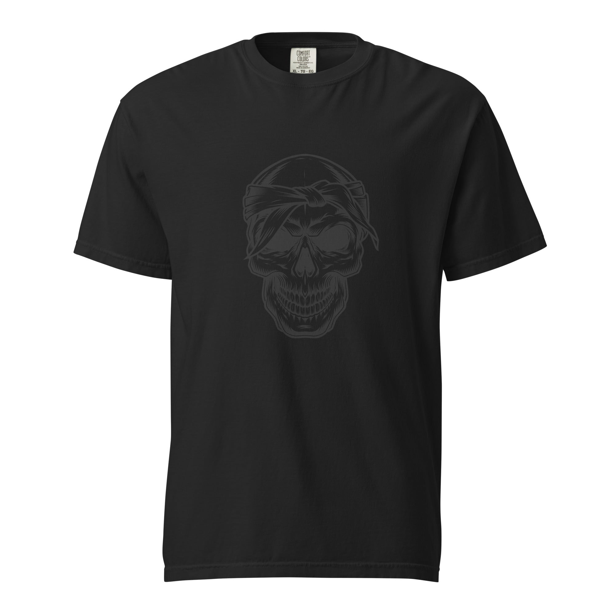 TattoArt Skull T's unisex heavyweight 100% ring-spun cotton tee garment-dyed with bold skull artwork and reinforced seams