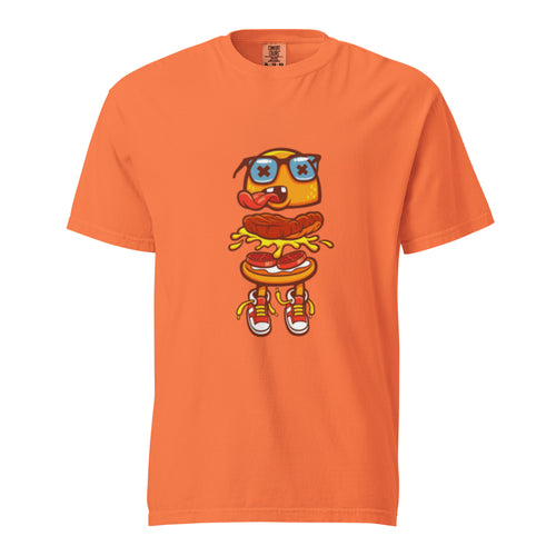 Graffiti Burger T unisex heavyweight garment-dyed T-shirt 100% ring-spun cotton relaxed fit with reinforced collar and double-needle hems